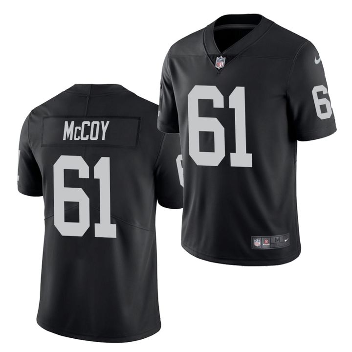 Men Oakland Raiders 61 Gerald McCoy Nike Black Limited NFL Jersey